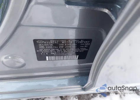 2015 Hyundai Elantra Gt z USA, uszkodzony, nr VIN KMHD35LH4FU235585